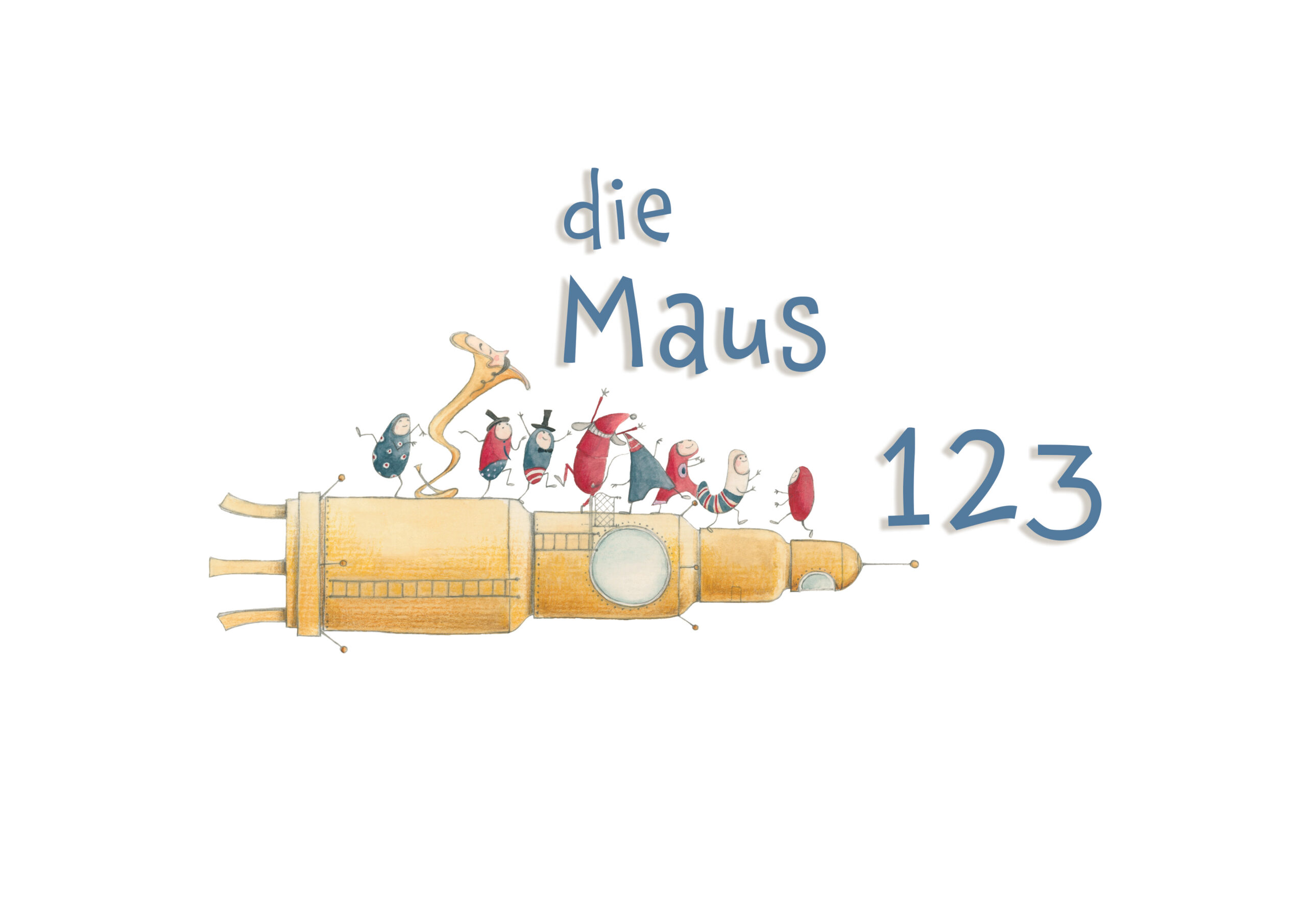 Titelbild des Illustrationsprojekts „Die Maus 123“